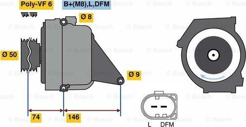 BOSCH 0 122 0AA 3R0 - Ģenerators autodraugiem.lv