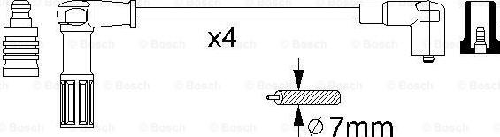 BOSCH 0 356 912 846 - Augstsprieguma vadu komplekts autodraugiem.lv