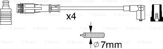 BOSCH 0 356 912 881 - Augstsprieguma vadu komplekts autodraugiem.lv