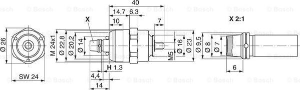 BOSCH 0 330 001 047 - Ievilcējrelejs, Starteris autodraugiem.lv