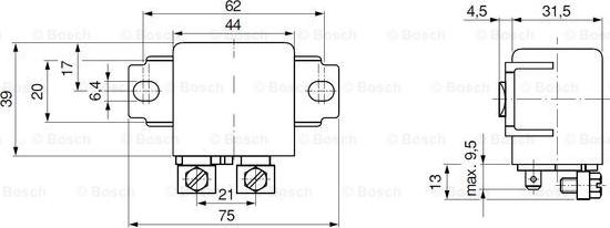 BOSCH 0 332 002 255 - Relejs, Darba strāva autodraugiem.lv