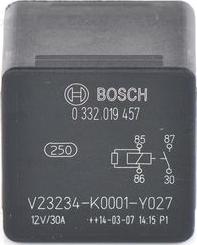 BOSCH 0 332 019 457 - Relejs, Darba strāva autodraugiem.lv