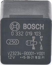 BOSCH 0 332 019 103 - Relejs, Darba strāva autodraugiem.lv