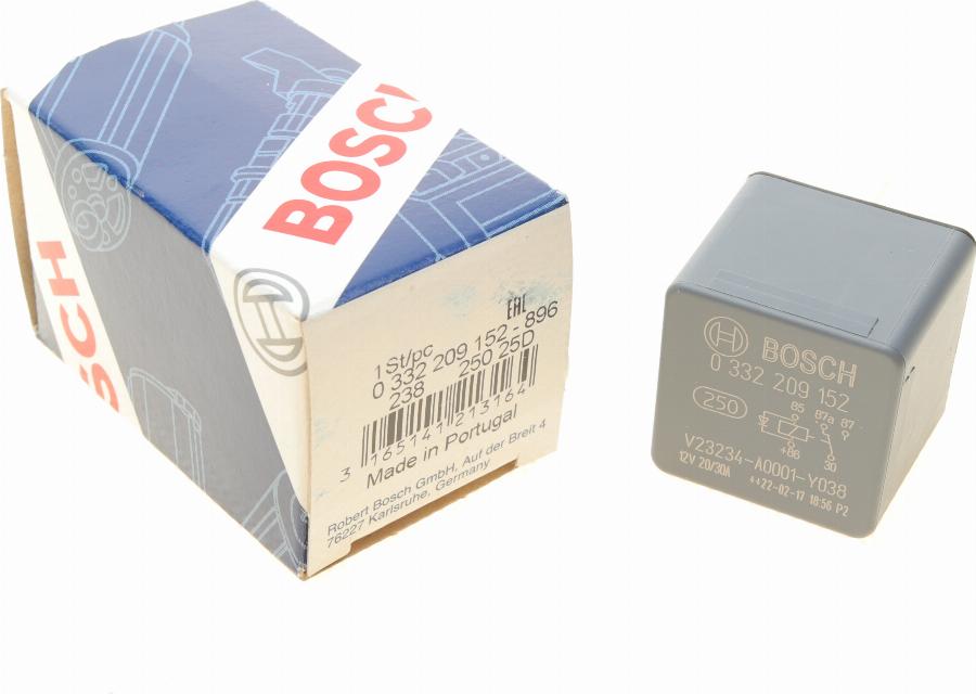 BOSCH 0 332 209 152 - Relejs, Darba strāva autodraugiem.lv