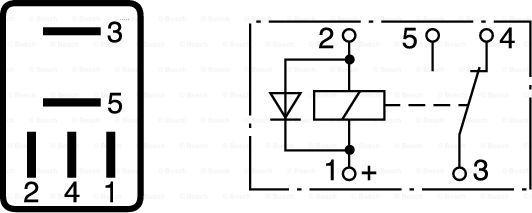 BOSCH 0 332 207 402 - Relejs, Darba strāva autodraugiem.lv