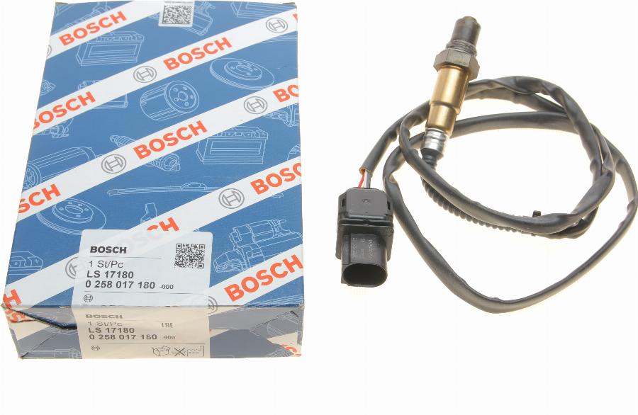 BOSCH 0 258 017 180 - Lambda zonde autodraugiem.lv