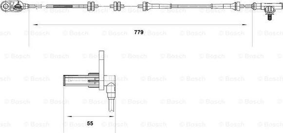 BOSCH 0 265 007 633 - Devējs, Riteņu griešanās ātrums autodraugiem.lv