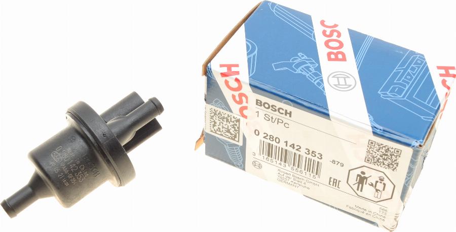 BOSCH 0 280 142 353 - Ventilācijas vārsts, Degvielas tvertne autodraugiem.lv