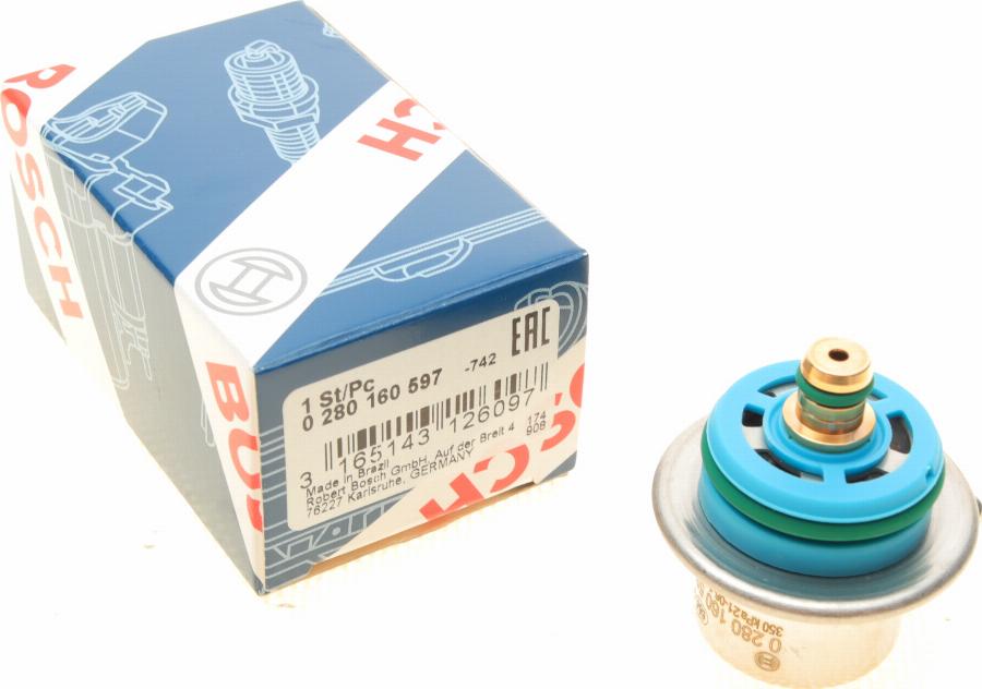 BOSCH 0 280 160 597 - Degvielas spiediena regulators autodraugiem.lv