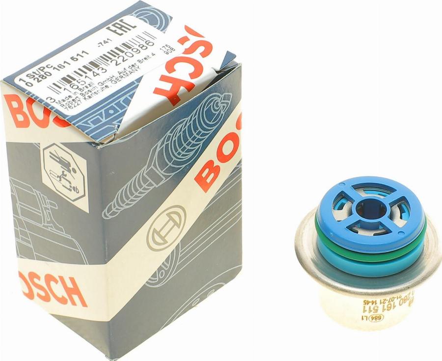 BOSCH 0280161511 - Degvielas spiediena regulators autodraugiem.lv