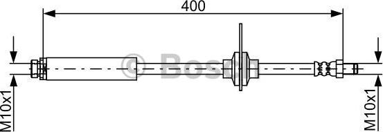 BOSCH 1 987 481 944 - Bremžu šļūtene autodraugiem.lv