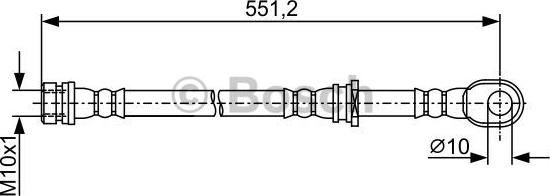 BOSCH 1 987 481 966 - Bremžu šļūtene autodraugiem.lv