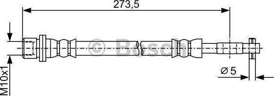 BOSCH 1 987 481 909 - Bremžu šļūtene autodraugiem.lv