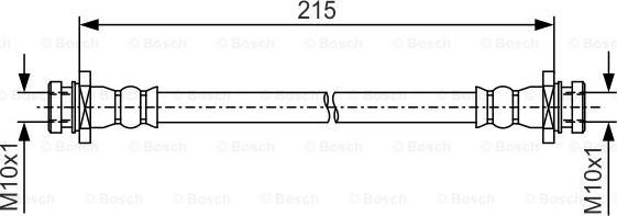 BOSCH 1 987 481 983 - Bremžu šļūtene autodraugiem.lv