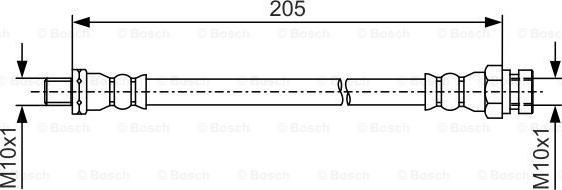 BOSCH 1 987 481 976 - Bremžu šļūtene autodraugiem.lv