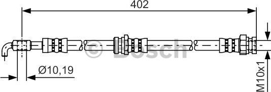 BOSCH 1 987 481 445 - Bremžu šļūtene autodraugiem.lv