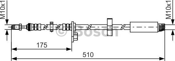 BOSCH 1 987 481 453 - Bremžu šļūtene autodraugiem.lv