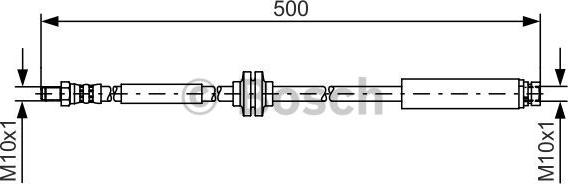 BOSCH 1 987 481 452 - Bremžu šļūtene autodraugiem.lv