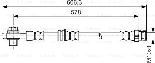 BOSCH 1 987 481 460 - Bremžu šļūtene autodraugiem.lv