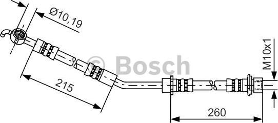 BOSCH 1 987 481 409 - Bremžu šļūtene autodraugiem.lv