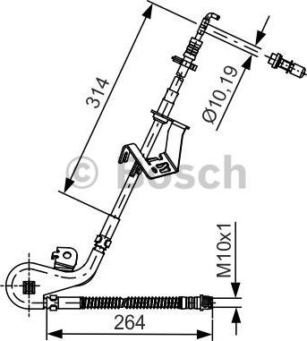 BOSCH 1 987 481 428 - Bremžu šļūtene autodraugiem.lv