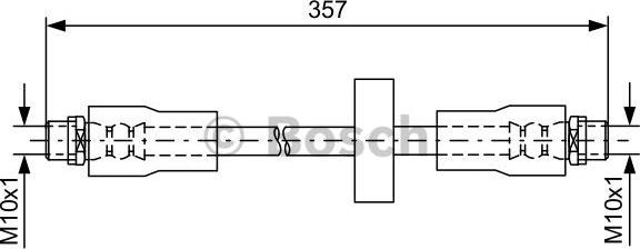 BOSCH 1 987 481 591 - Bremžu šļūtene autodraugiem.lv