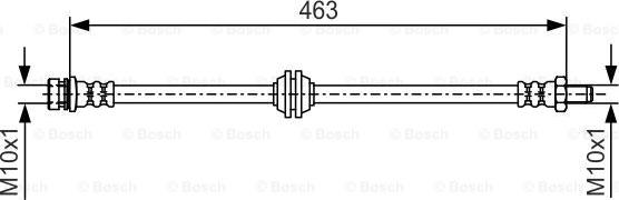 BOSCH 1 987 481 544 - Bremžu šļūtene autodraugiem.lv