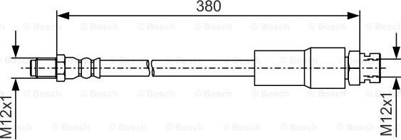 BOSCH 1 987 481 547 - Bremžu šļūtene autodraugiem.lv