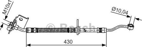 BOSCH 1 987 481 504 - Bremžu šļūtene autodraugiem.lv