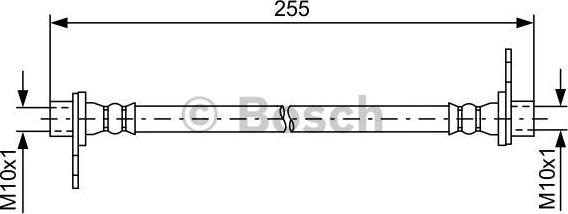 BOSCH 1 987 481 586 - Bremžu šļūtene autodraugiem.lv