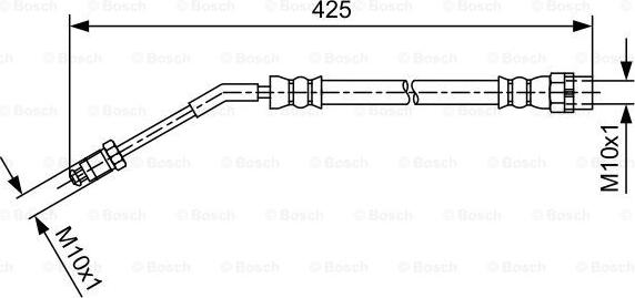 BOSCH 1 987 481 587 - Bremžu šļūtene autodraugiem.lv