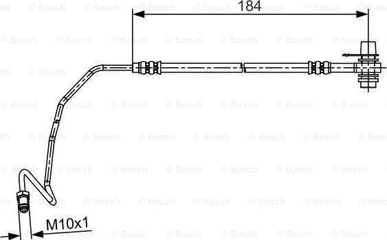 BOSCH 1 987 481 534 - Bremžu šļūtene autodraugiem.lv