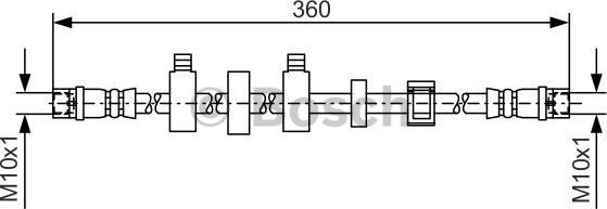 BOSCH 1 987 481 538 - Bremžu šļūtene autodraugiem.lv
