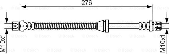 BOSCH 1 987 481 660 - Bremžu šļūtene autodraugiem.lv