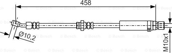 BOSCH 1 987 481 661 - Bremžu šļūtene autodraugiem.lv