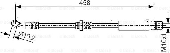 BOSCH 1 987 481 663 - Bremžu šļūtene autodraugiem.lv