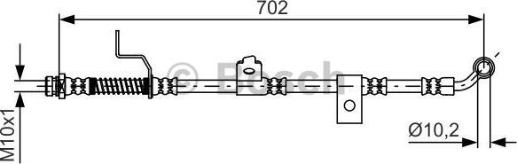 BOSCH 1 987 481 603 - Bremžu šļūtene autodraugiem.lv