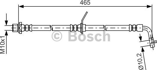 BOSCH 1 987 481 612 - Bremžu šļūtene autodraugiem.lv