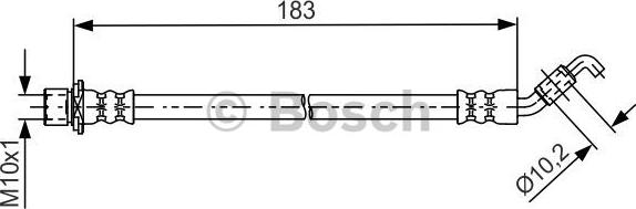 BOSCH 1 987 481 639 - Bremžu šļūtene autodraugiem.lv
