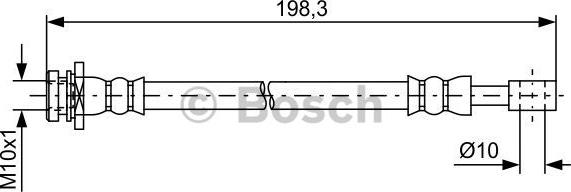 BOSCH 1 987 481 630 - Bremžu šļūtene autodraugiem.lv