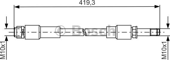 BOSCH 1 987 481 674 - Bremžu šļūtene autodraugiem.lv