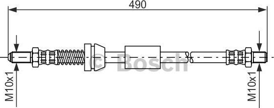 BOSCH 1 987 481 069 - Bremžu šļūtene autodraugiem.lv