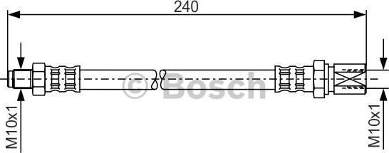 BOSCH 1 987 481 012 - Bremžu šļūtene autodraugiem.lv