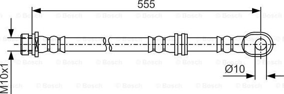 BOSCH 1 987 481 087 - Bremžu šļūtene autodraugiem.lv