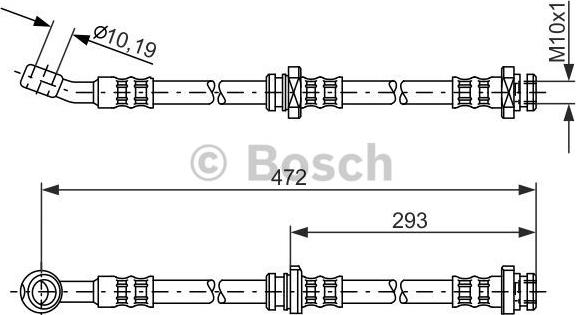 BOSCH 1 987 481 148 - Bremžu šļūtene autodraugiem.lv