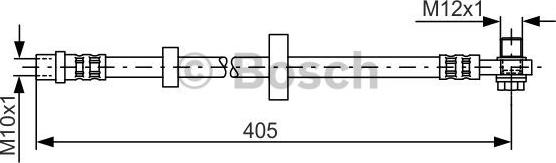 BOSCH 1 987 481 143 - Bremžu šļūtene autodraugiem.lv