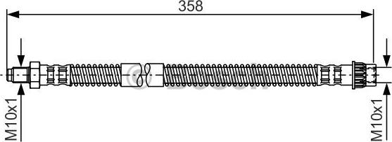 BOSCH 1 987 481 152 - Bremžu šļūtene autodraugiem.lv