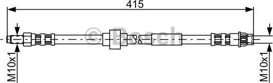 BOSCH 1 987 481 165 - Bremžu šļūtene autodraugiem.lv