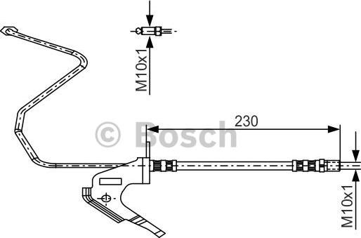 BOSCH 1 987 481 161 - Bremžu šļūtene autodraugiem.lv