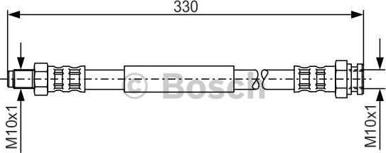 BOSCH 1 987 481 124 - Bremžu šļūtene autodraugiem.lv